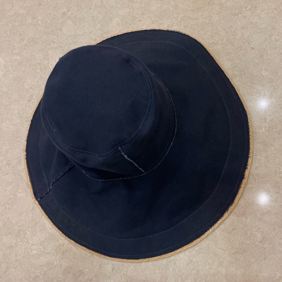 LOLA HATS Single Take Wide Brim Hat In Navy Canva - Picture 11 of 11